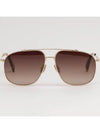 Eyewear Gradient Pilot Sunglasses Gold - LANVIN - BALAAN 4