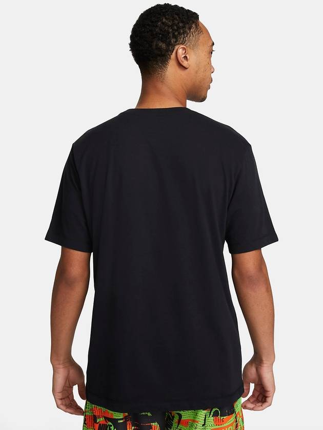 Basketball Hoops Graphic Short Sleeve T-shirt Black - NIKE - BALAAN 3