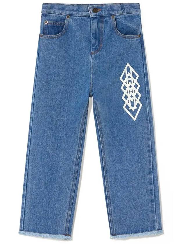 Kids Logo Printing Denim Pants F23060 074DY - THE ANIMALS OBSERVATORY - BALAAN 2