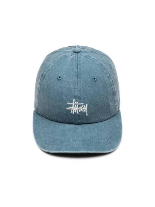 Washed Stock Low Pro Cap Dark Teal 1311043 Washed Stock Low Pro Cap Dark Teal - STUSSY - BALAAN 1
