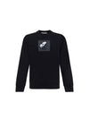 Institutional One Print Jersey Cotton Knit Top Black - STONE ISLAND - BALAAN 2