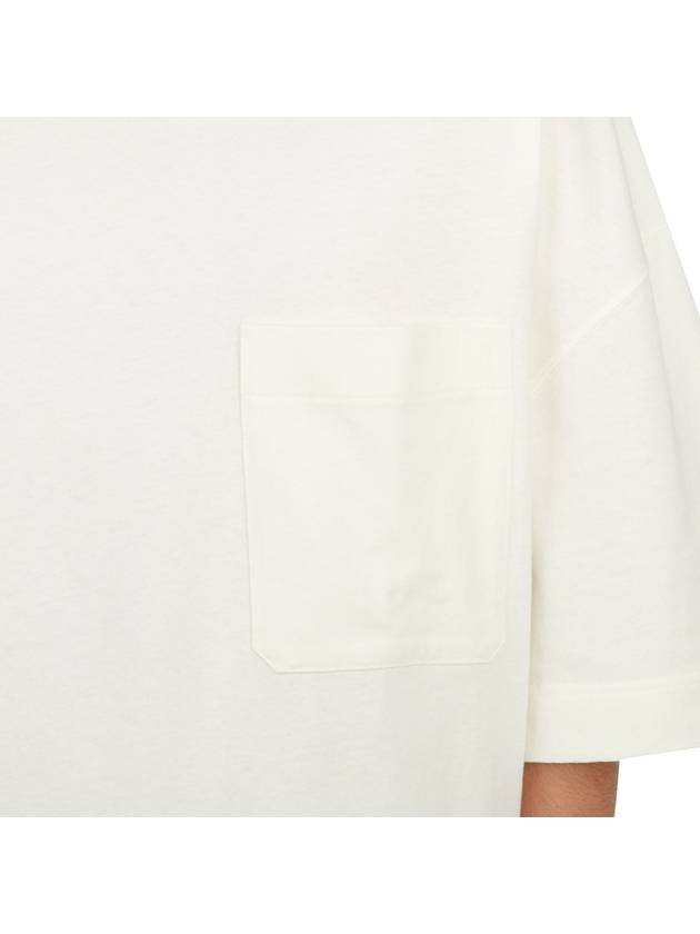 Boxy Short Sleeve T-Shirt Chalk - LEMAIRE - BALAAN 7