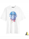 Teddy Face Organic Cotton Short Sleeve T-Shirt White - ACNE STUDIOS - BALAAN 2