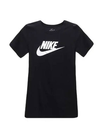 Icon Futura Cotton Short Sleeve T-Shirt Black - NIKE - BALAAN 1