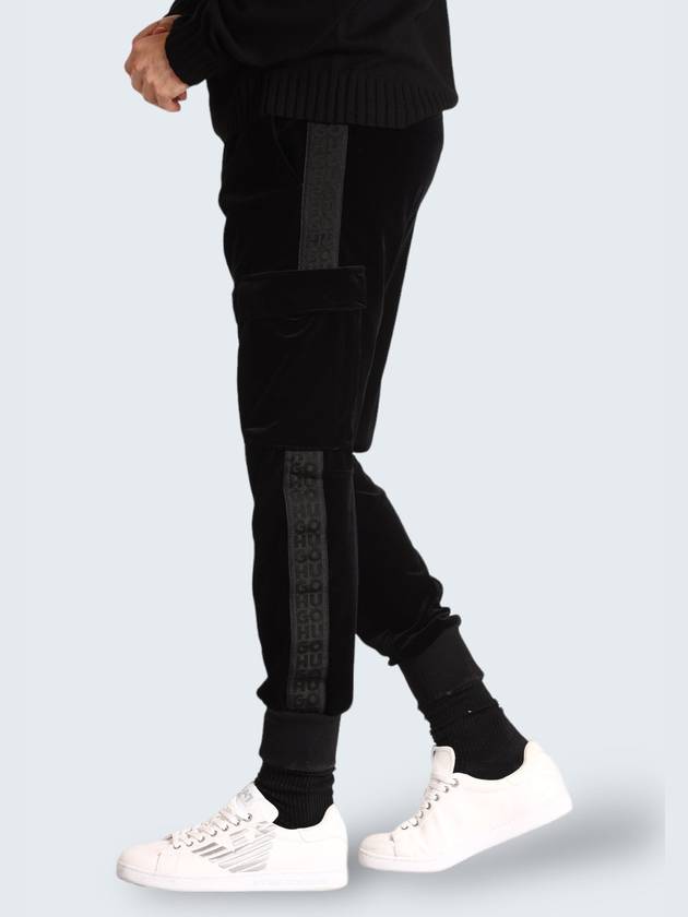 Glavin 234 Side Logo Taping Track Pants Black - HUGO BOSS - BALAAN 5