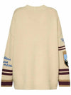 Cairo V neck cardigan beige 2425346052 001 - MAX MARA - BALAAN 3