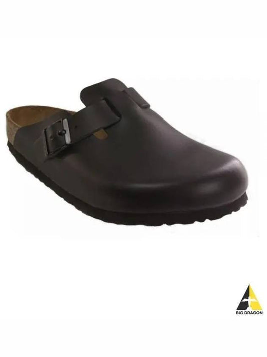 Boston Natural Leather Mule Black - BIRKENSTOCK - BALAAN 2