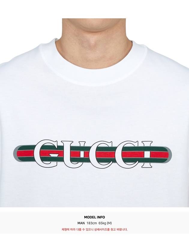 Long Sleeve T Shirt 784361 XJGKB 9074 WHITE E MC - GUCCI - BALAAN 6