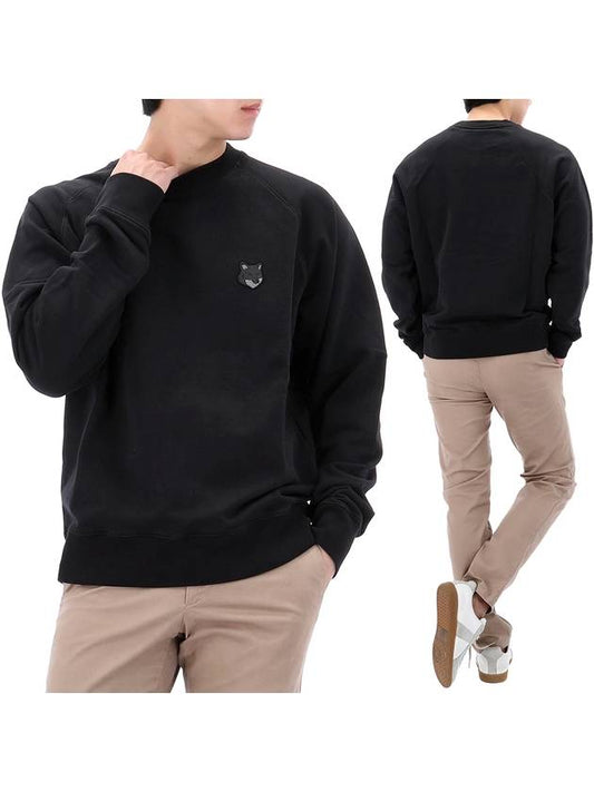 Bold Fox Head Patch Oversized Sweatshirt Black - MAISON KITSUNE - BALAAN 2