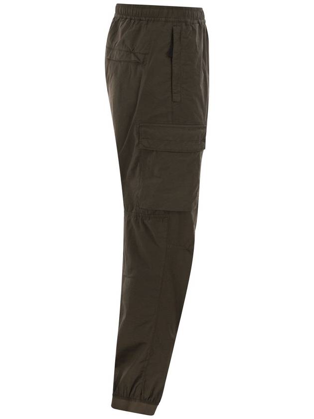 Regular fit tapered cargo trousers with zipped pockets - STONE ISLAND - BALAAN 3