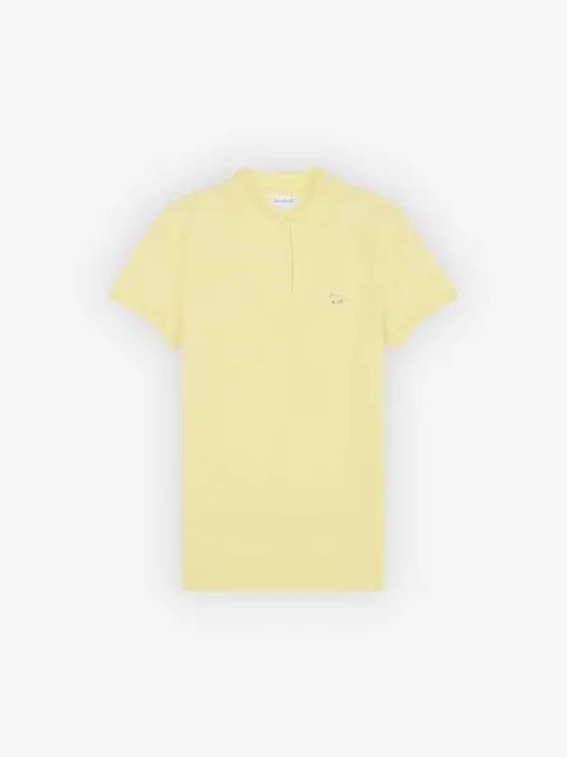 Baby Fox Patch Regular Polo Shirt Yellow - MAISON KITSUNE - BALAAN 2