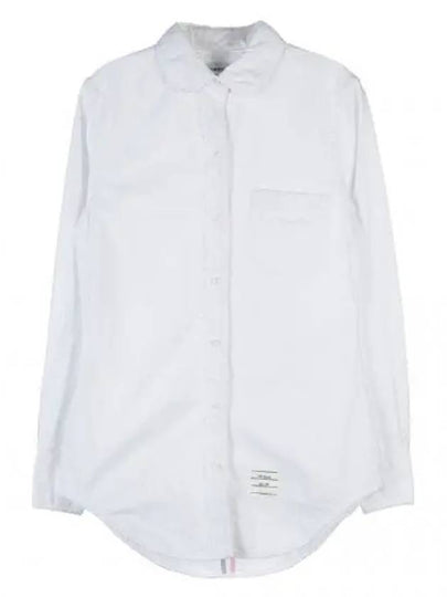 RWB Back Stripe Round Collar Classic Oxford Shirt White - THOM BROWNE - BALAAN 2