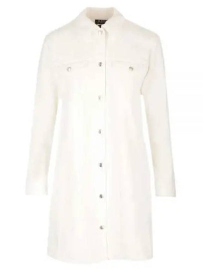 Alpine Denim Short Dress White - A.P.C. - BALAAN 2