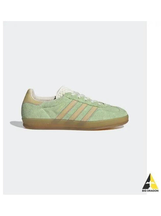 Gazelle Indoor Suede Low Top Sneakers Semi Green Spark - ADIDAS - BALAAN 2