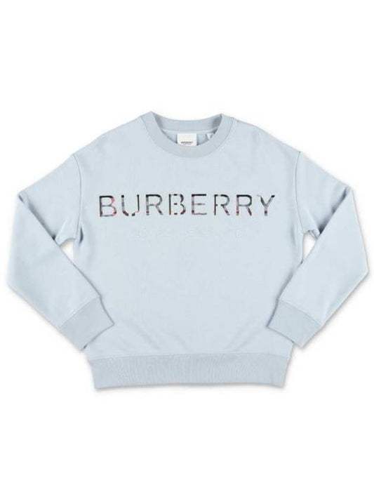 Junior Knit Sweatshirt 8047903A2165 Celeste - BURBERRY - BALAAN 1