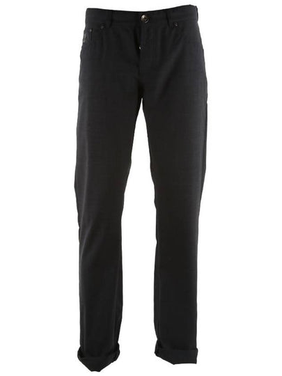 Classic Wool Straight Pants Grey - BRUNELLO CUCINELLI - BALAAN 2