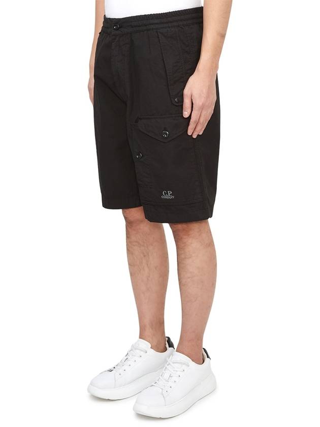 Men's Cargo Shorts Black - CP COMPANY - BALAAN 3