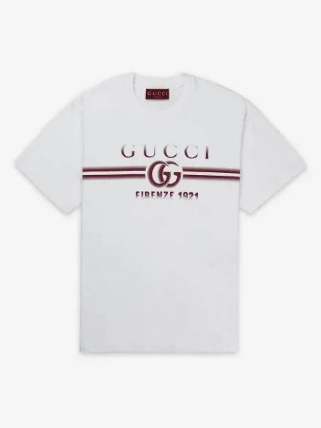 Cotton Print Short Sleeve T-Shirt White - GUCCI - BALAAN 2