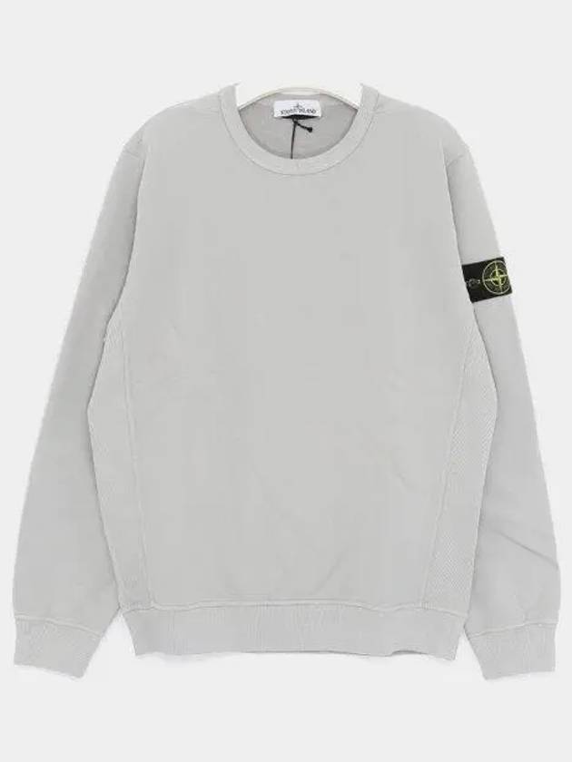 Wappen Patch Crew Neck Cotton Sweatshirt Grey - STONE ISLAND - BALAAN 2