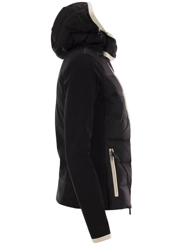 Grenoble Two Material Hood Padded Black - MONCLER - BALAAN 4