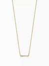 Tiffany Fleur de Lis Stem Pendant Yellow Gold Diamond Necklace Women - TIFFANY & CO. - BALAAN 3