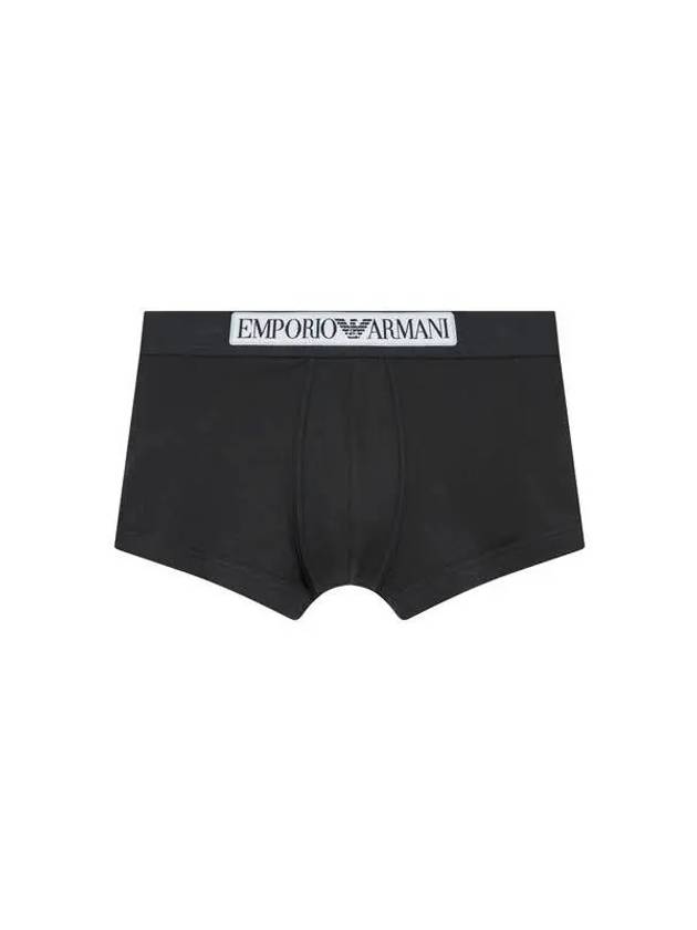 UNDERWEAR Men s Front Logo Banding Cotton Drawn Black 270285 - EMPORIO ARMANI - BALAAN 1