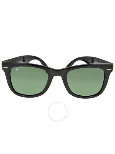 Ray Ban Wayfarer Folding Classic Polarized Green Classic G-15 Unisex Sunglasses RB4105 601/58 50 - RAY-BAN - BALAAN 1