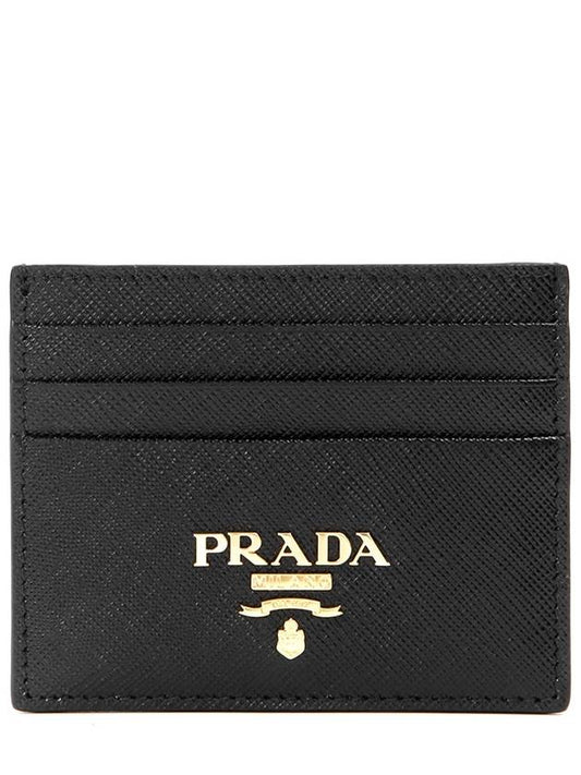 24SS Women s Saffiano Card Wallet 1MC025 QWA NERO - PRADA - BALAAN 1