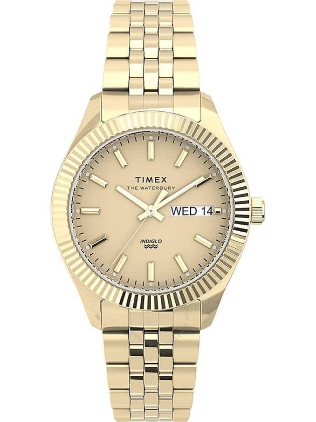 Timex Legacy Boyfriend Quartz Gold Dial Ladies Watch TW2U78500 - TIMEX - BALAAN 1