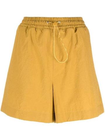 Elasticated Waistband Shorts Yellow - MONCLER - BALAAN 1