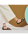 Santorini Sandal Calfskin & Noir - HERMES - BALAAN 3