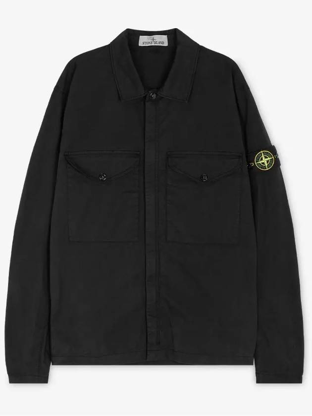 Wapen Zip-Up Jacket Black - STONE ISLAND - BALAAN 3