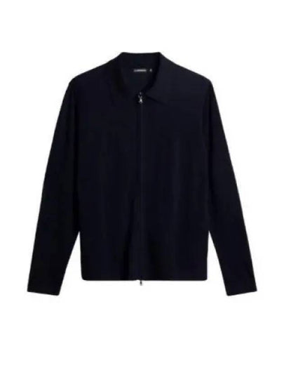 Men's Kaleb Zipper Merino Cardigan Navy - J.LINDEBERG - BALAAN 2