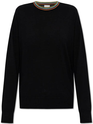 Paul Smith Wool Sweater With A Crew Neck, Women's, Black - PAUL SMITH - BALAAN 1