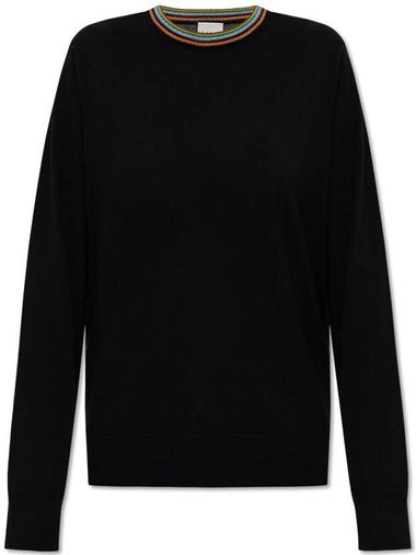 Paul Smith Wool Sweater With A Crew Neck, Women's, Black - PAUL SMITH - BALAAN 1