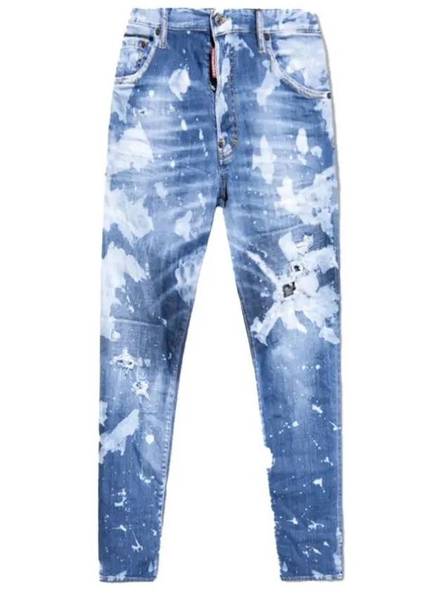 Detail White Painting Cool Guy Jeans Blue - DSQUARED2 - BALAAN 3