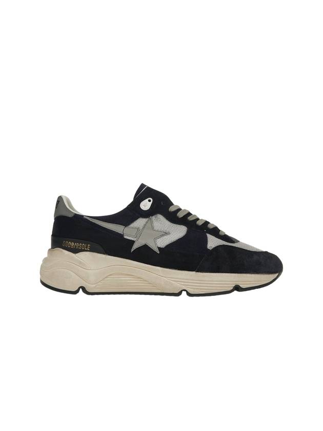 Star Running Sole Suede Low Top Sneakers Grey Navy - GOLDEN GOOSE - BALAAN 2