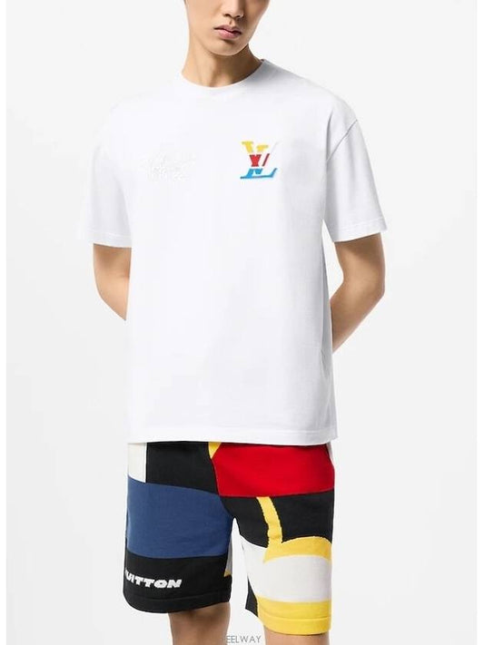 Graphic Cotton Short Sleeve T-Shirt White - LOUIS VUITTON - BALAAN 2