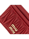 Materasse Nappa Leather Card Wallet Red - MIU MIU - BALAAN 5