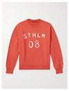 Relaxed Fit Patch Print Sweatshirt Chili Orange - ACNE STUDIOS - BALAAN 2