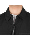 Taylon L Lens Shirt Zip Up Jacket Black - CP COMPANY - BALAAN 8