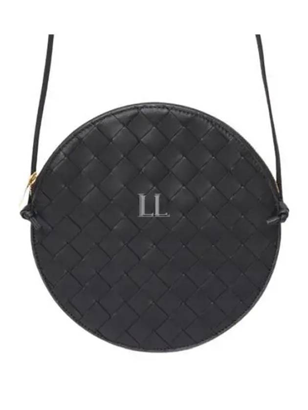 Intrecciato Round Bag Cross Bag Black - BOTTEGA VENETA - BALAAN 2