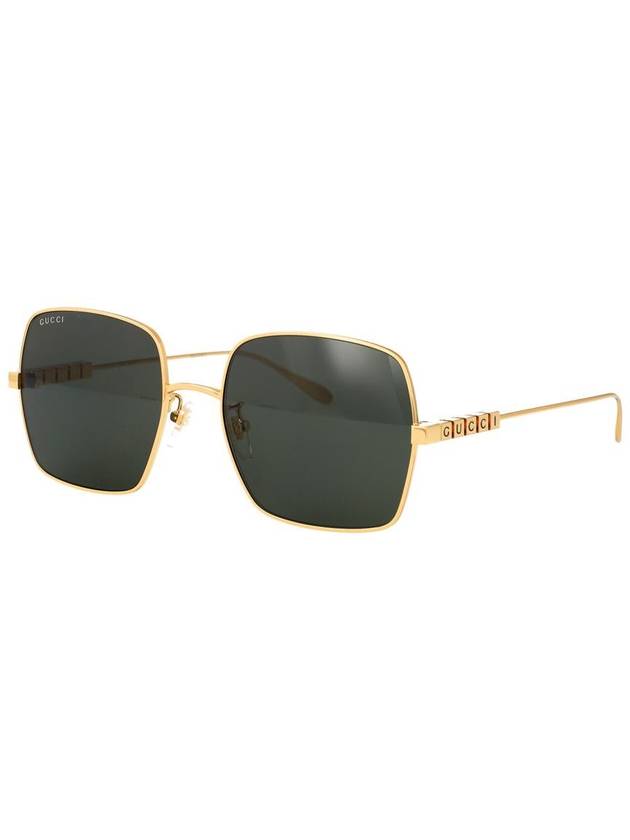 Square Metal Sunglasses Gold - GUCCI - BALAAN 3