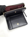 Classic Gold Hardware Logo Flap Zip Lambskin Card Wallet Black - CHANEL - BALAAN.