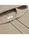 Triomphe Wool Cashmere Hoodie Beige - CELINE - BALAAN 4