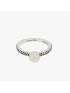 Treated Freshwater Cultured Pearl Open Pave Pearl Ring Silver - PANDORA - BALAAN 3