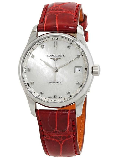 Longines Master Automatic Diamond White Dial Ladies Watch L2.357.4.87.2 - LONGINES - BALAAN 1