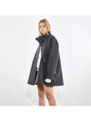 oversized china collar half coat melange gray - VOYONN - BALAAN 3