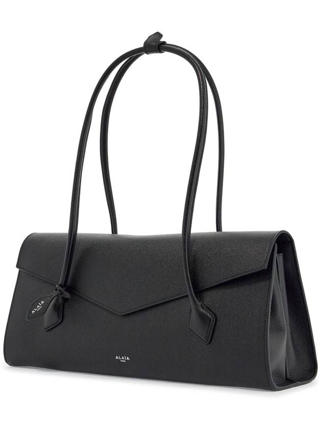 Le Tekel flap calfskin tote bag black - ALAIA - BALAAN 4