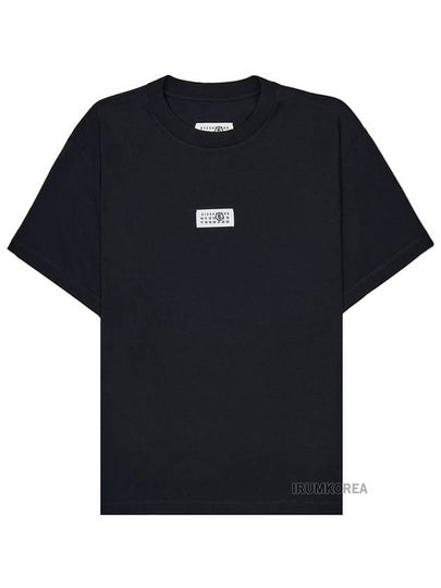 Logo Crew Neck Short Sleeve T-Shirt Black - MAISON MARGIELA - BALAAN 2